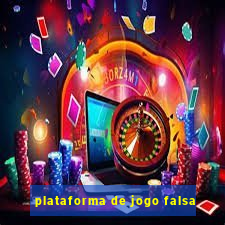 plataforma de jogo falsa